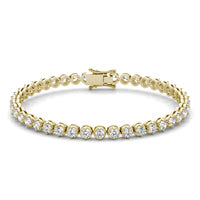 5 1/2 CTW Round Caydia Lab Grown Diamond Classic Tennis Bracelet 14K Yellow Gold