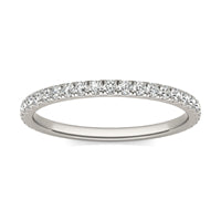 2/5 CTW Round Caydia Lab Grown Diamond Classic Wedding Ring 14K White Gold