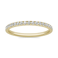 2/5 CTW Round Caydia Lab Grown Diamond Classic Wedding Ring 14K Yellow Gold