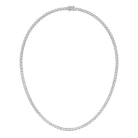 34 1/2 CTW Round Caydia Lab Grown Diamond 20in Tennis Necklace 14K White Gold