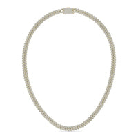 12 2/3 CTW Round Caydia Lab Grown Diamond Cuban Link 22in Necklace 14K Yellow Gold