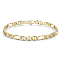4.8mm Ficonucci Chain 8.5in Bracelet 14K Yellow Gold
