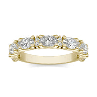 1 7/8 CTW Oval Caydia Lab Grown Diamond Alternating Anniversary Ring 14K Yellow Gold