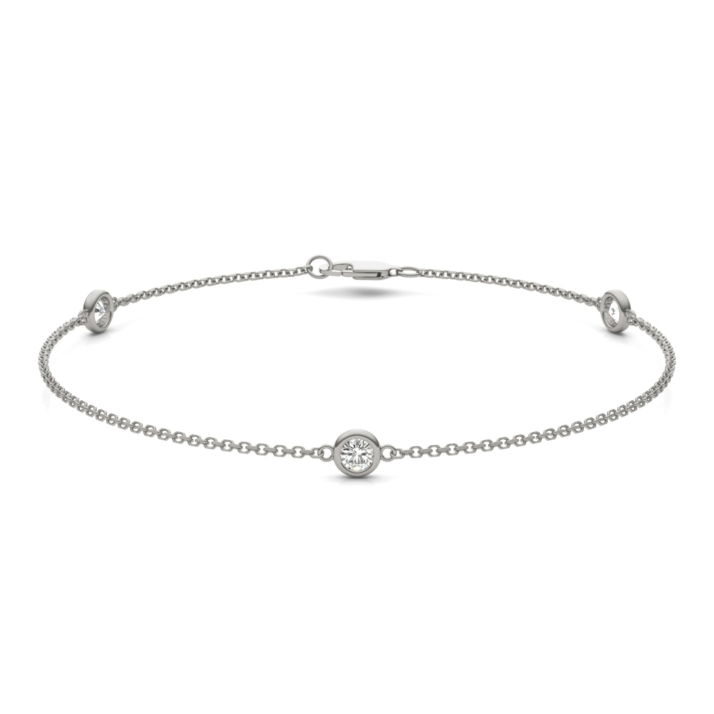Linea Three-Stone Station Bracelet