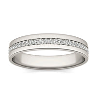 1/5 CTW Round Caydia Lab Grown Diamond Classic 5MM Ring 14K White Gold