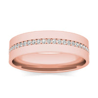 1/2 CTW Round Caydia Lab Grown Diamond Eternity 7MM Ring 14K Rose Gold