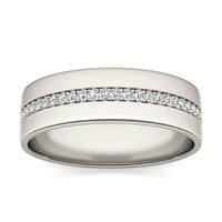 1/5 CTW Round Caydia Lab Grown Diamond Classic 7MM Ring 14K White Gold