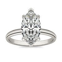 2.50 Marquise Caydia Lab Grown Diamond Ring 14K White Gold