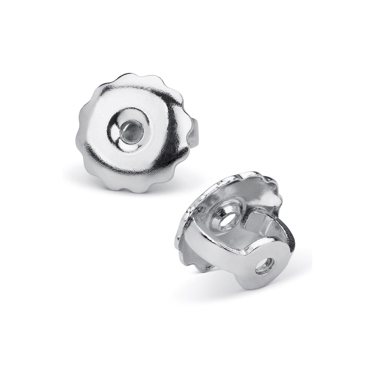 14K White Gold Screw-Back Earring Backs