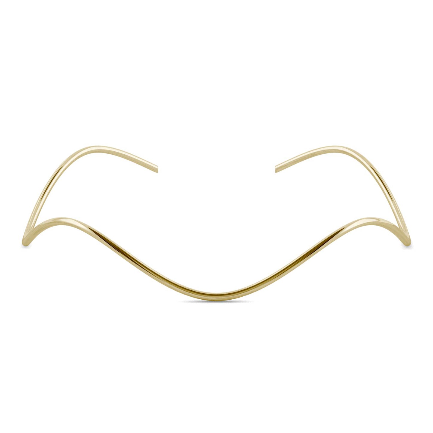 Ouro Edition Waves Bangle Bracelet in 14K Yellow Gold