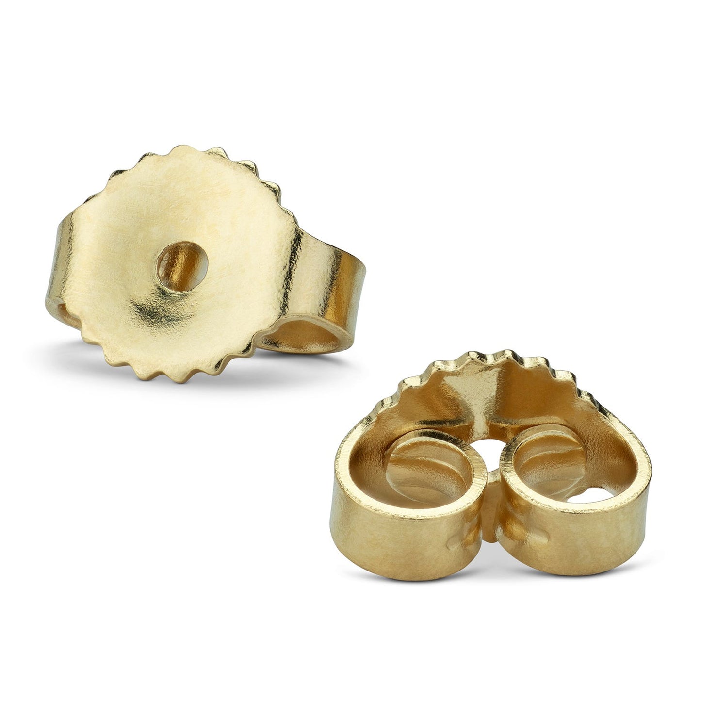 18K Yellow Gold Friction Earring Backs