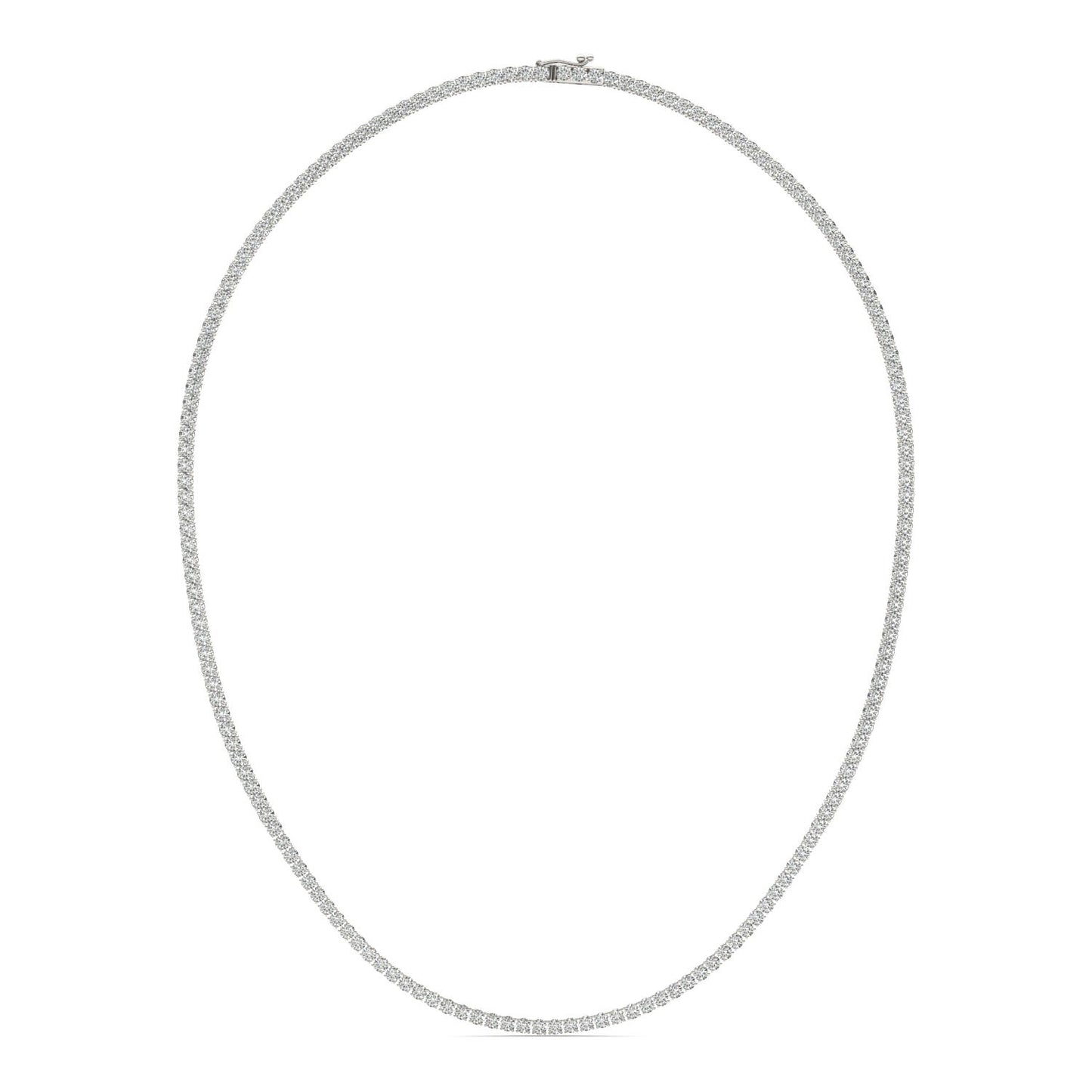 5 1/3 CTW Round Caydia Lab Grown Diamond 16in Tennis Necklace 14K White Gold