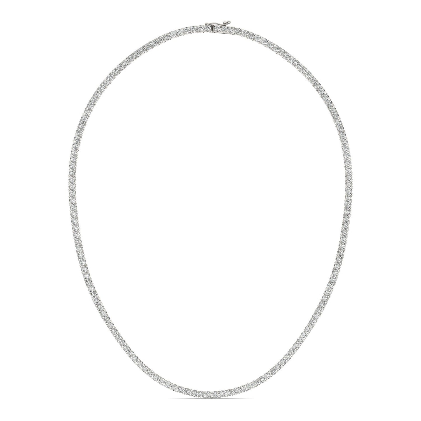 10 7/8 CTW Round Caydia Lab Grown Diamond 24in Tennis Necklace 14K White Gold