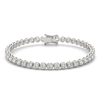 5 1/2 CTW Round Caydia Lab Grown Diamond Classic Tennis Bracelet 14K White Gold