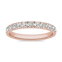 1 CTW Round Caydia Lab Grown Diamond Classic Wedding Ring 14K Rose Gold