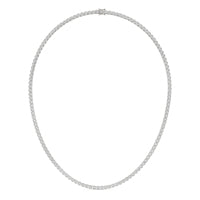 22 2/5 CTW Round Caydia Lab Grown Diamond 20in Tennis Necklace 14K White Gold