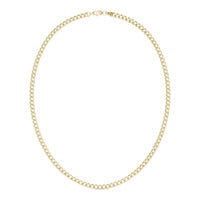 7.4mm Semi-Solid Miami Cuban Link Chain 24in Necklace 14K Yellow Gold