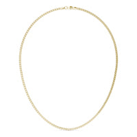 Hollow Round Box Chain 20in Necklace 14K Yellow Gold