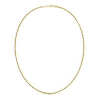 3.1mm Solid Rope Chain 20in Necklace 14K Yellow Gold