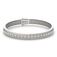 15 CTW Round Caydia Lab Grown Diamond Bracelet 14K White Gold