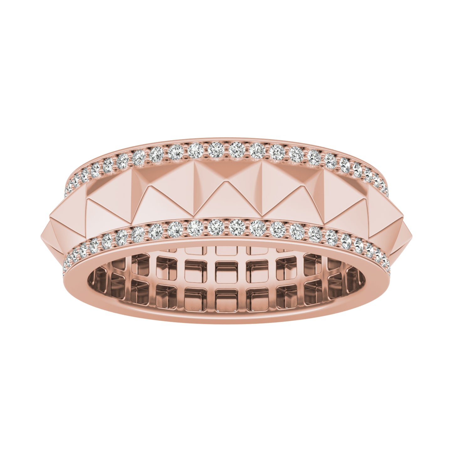 1/2 CTW Round Caydia Lab Grown Diamond Ring 18K Rose Gold