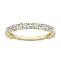 **Special Order - Forever One Moissanite Round Brilliant Veda Anniversary Band in 14K Yellow Gold, Ring Size 10.0