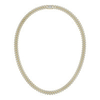 20 1/4 CTW Round Caydia Lab Grown Diamond Cuban Link 22in Necklace 14K Yellow Gold