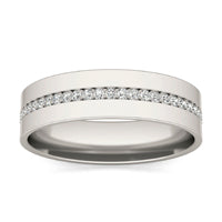 1/2 CTW Round Caydia Lab Grown Diamond Eternity 5MM Ring 14K White Gold