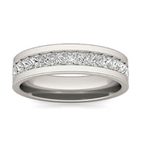 2 7/8 CTW Princess Caydia Lab Grown Diamond Eternity 7MM Ring 14K White Gold