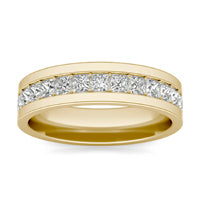 ** Special Order - Forever One Moissanite Mercury Eternity Band 7mm in 14K Yellow Gold, Ring Size 7.5