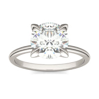 2 CTW Round Caydia Lab Grown Diamond Classic Solitaire Ring 14K White Gold