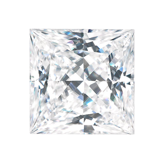 Forever One 0.90CTW DEW Princess Moissanite Gemstone