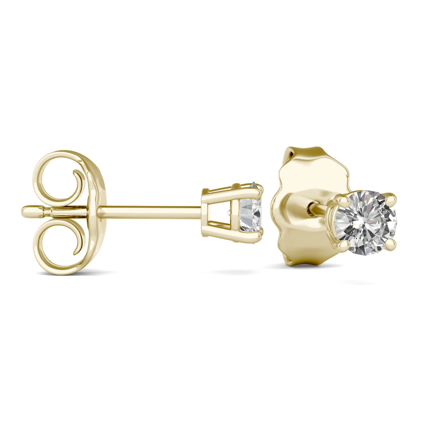 0.20 Ct. Tw. Round Caydia Lab Grown Diamond Stud Earring in 14K Yellow Gold