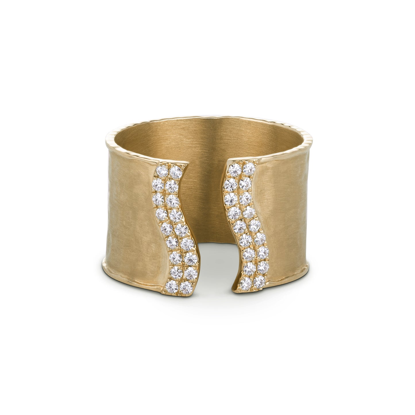 14K Yellow Gold Open Fashion Ring, Ring Size 7.0