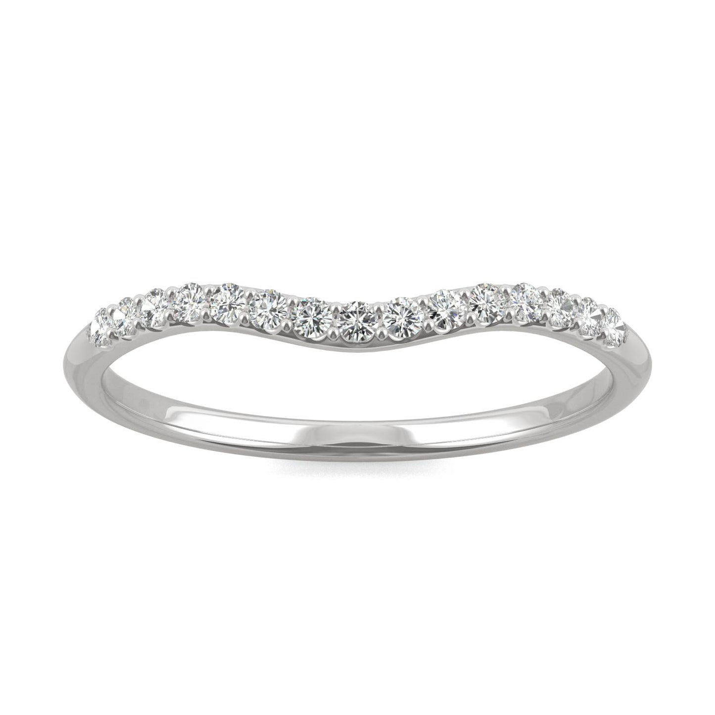 **Special Order - 0.15 CTW DEW Round Forever One Moissanite Ring Platinum, SIZE 5.5