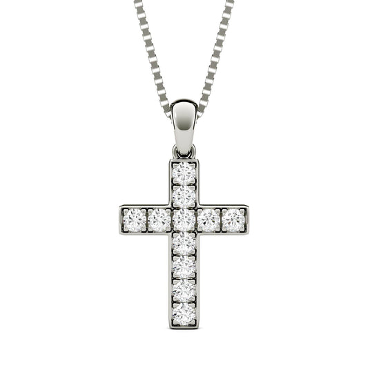0.22 CTW DEW Round Forever One™ Moissanite Necklace