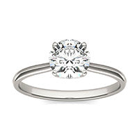1.05 CTW DEW Round Moissanite Ring PT950 White Platinum