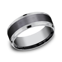 Two-Tone 8.0mm Ring in Tantalum