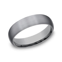 Comfort-Fit Satin Finish 6.0mm Ring Tantalum