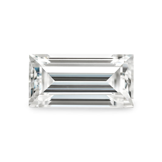 Forever One 0.23CTW DEW Step Cut Baguette Moissanite Gemstone