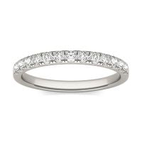 0.29 CTW DEW Round Forever One Moissanite Ring in 14K White Gold