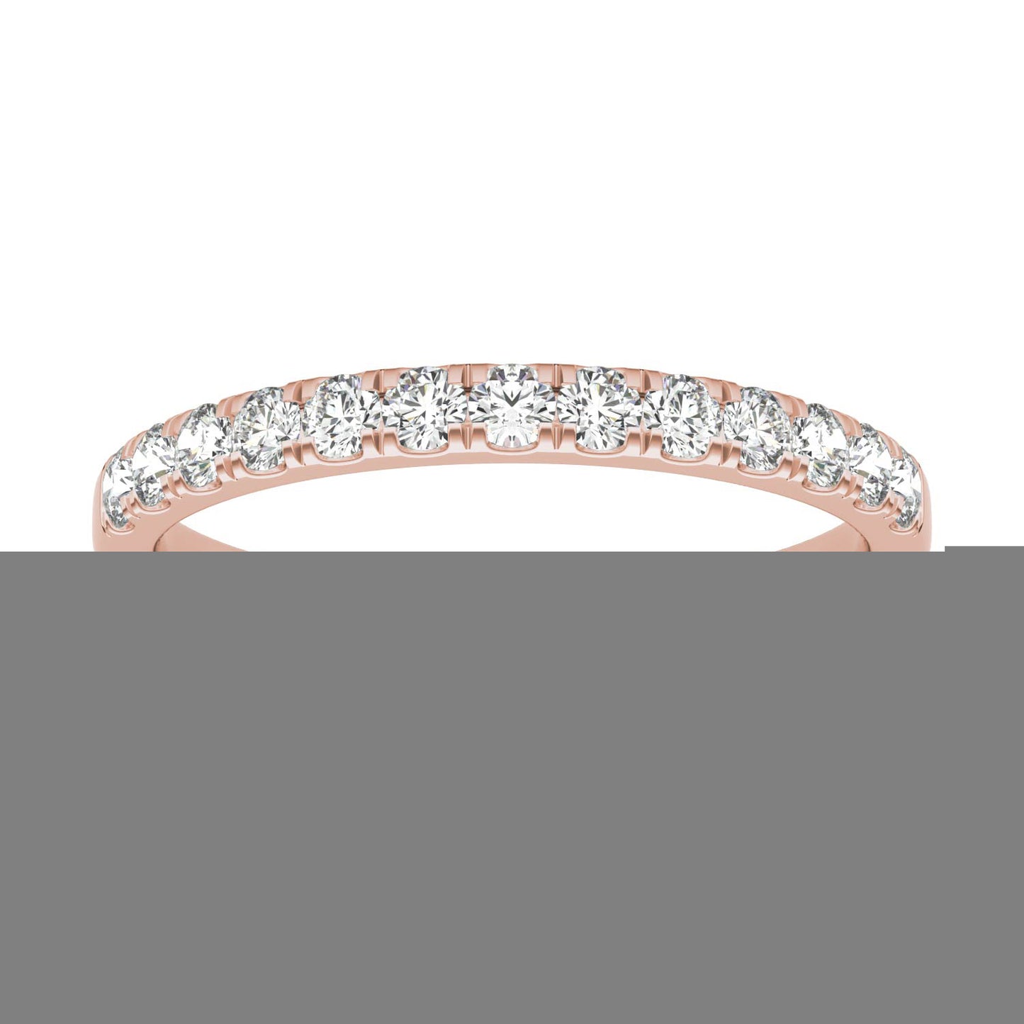 0.29 CTW DEW Round Forever One Moissanite Ring in 14K Rose Gold