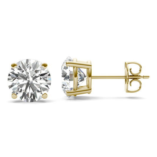 3.00 Ct. Tw. Dazzling Deal Four-Prong Basket Stud Earring 14K Yellow Gold, Colorless (DEF)