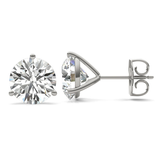 4.00 Ct. Tw. Dazzling Deal Three-Prong Martini Stud Earring 14K White Gold, Colorless (DEF)