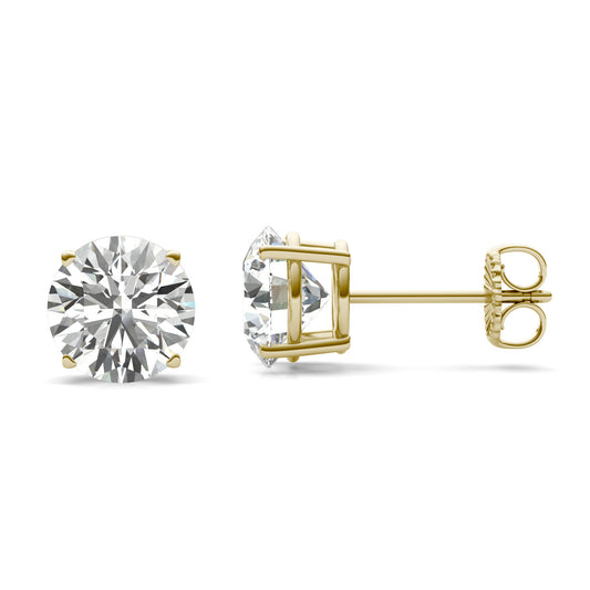 4.00 Ct. Tw. Dazzling Deal Four-Prong Basket Stud Earring 14K Yellow Gold, Colorless (DEF)