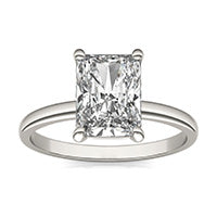2.00 CTW Radiant Caydia Lab Grown Diamond Ring 14K White Gold