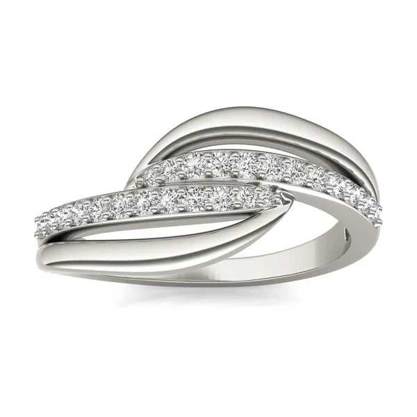 Coastal Fashion Ring in White Gold