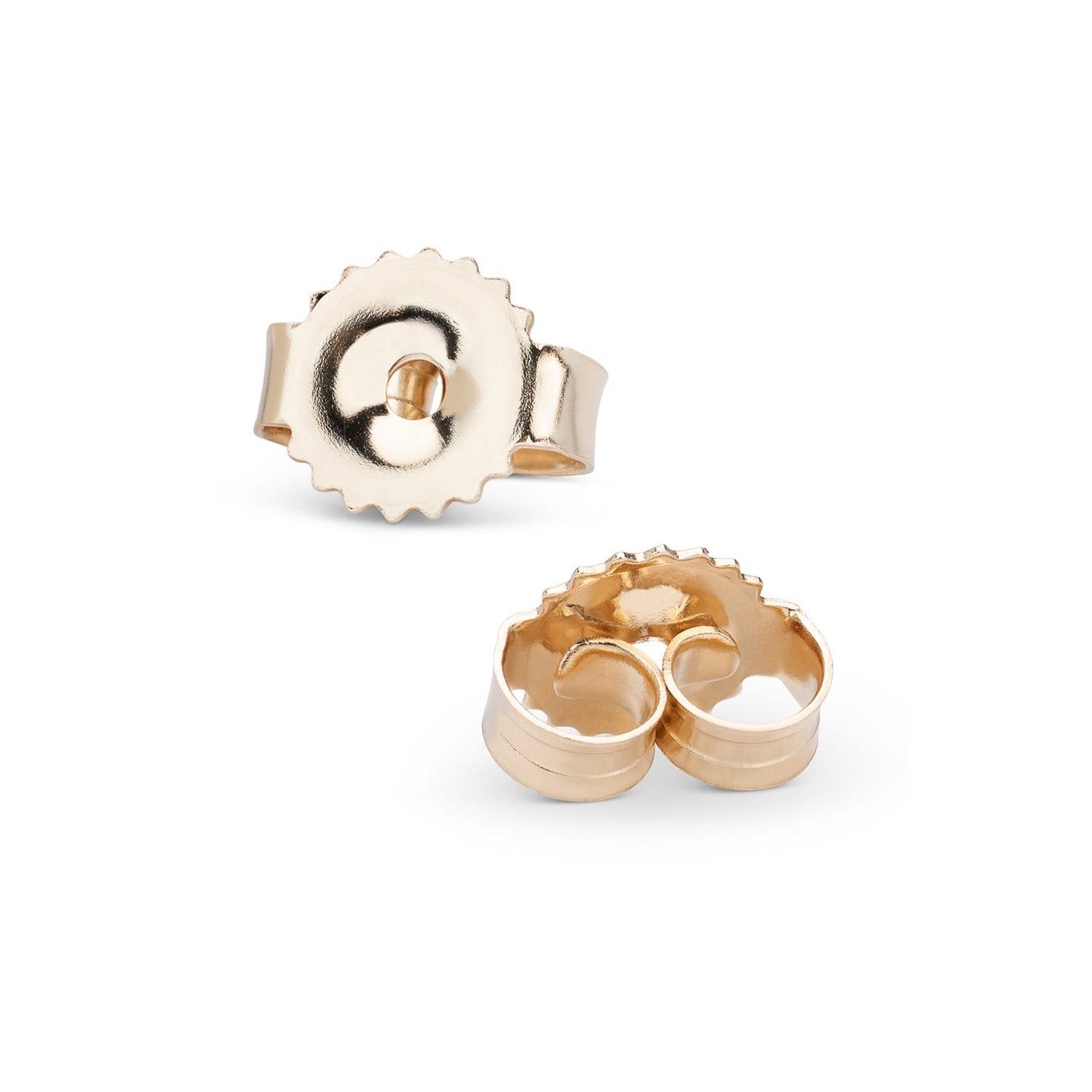 14K Yellow Gold Friction Earring Backs