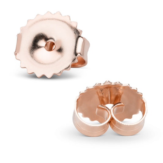 14K Rose Gold Friction Earring Backs