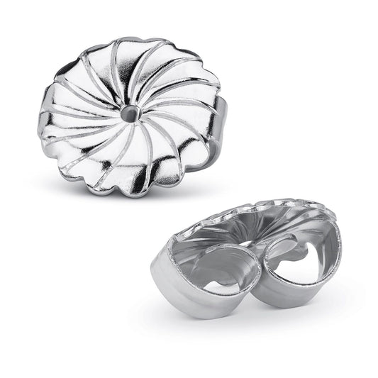 14K White Gold Friction Earring Backs